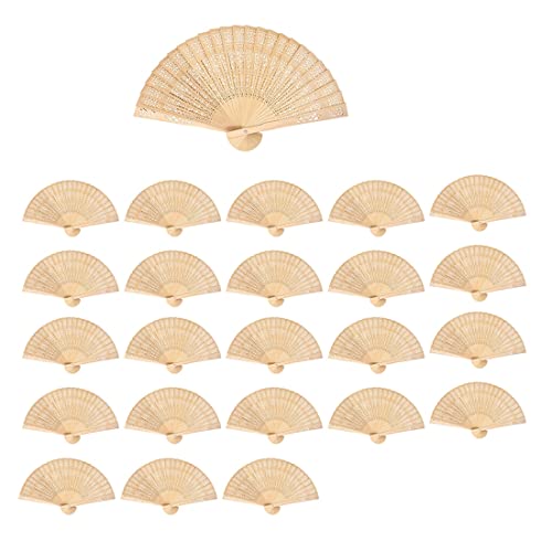 Reinscer Hand FäCher Aus Hand Faltbarer FäCher mit Geschenk TüTen Hochzeit Bevorzugungen (24 StüCk) von Reinscer