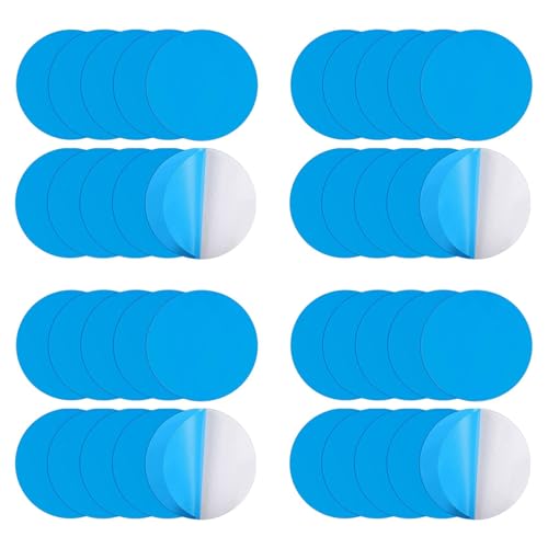Reinscer Selbstklebende Reparaturflicken für SchwimmbäDer, 40Er Pack PVC, Selbstklebendes Unterwasser Reparatur Pool von Reinscer