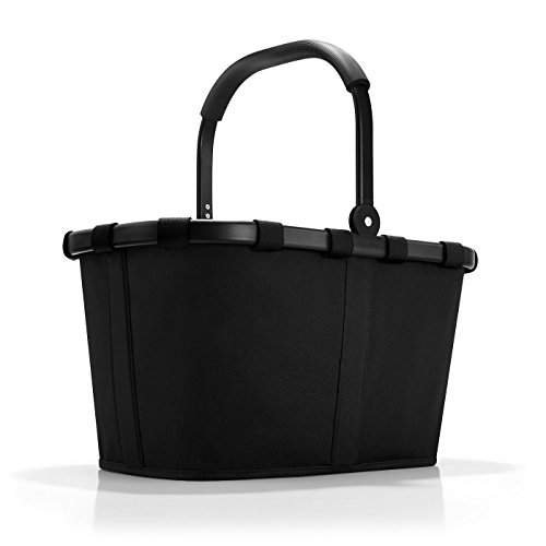 reisenthel carrybag in Schwarz - Stabiler Einkaufskorb mit viel Stauraum und praktischer Innentasche - Elegantes und wasserabweisendes Design von reisenthel