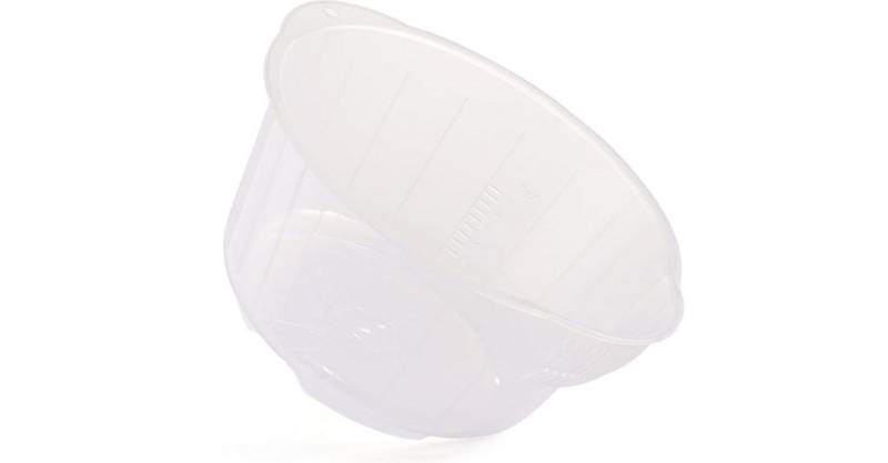 Reishunger Küchensieb Reiswaschschüssel, Kunststoff, 2 Liter, 26 cm Durchmesser - Zum Waschen von Reis und Gemüse von Reishunger
