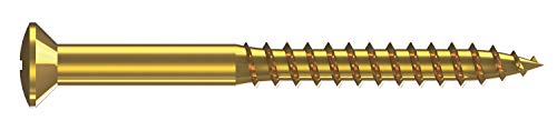 REMOLUX® Holzschraube DIN 7995 Linsensenkkopf PZD Messing blank 4,0 x 50-200 Stück von Reisser