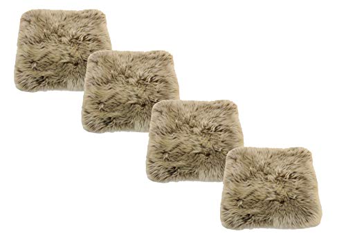 Reissner Lammfelle | 4er Set | DIANA-40-CAP | Sitzauflage | Echtes Schaffell | hochwollig | Seiten eingefasst | Rückseite mit Stoff abgefüttert | quadratisch | 40x40cm Cappuccino Reissner Lammfelle | 4er Set | DIANA-40-CAP | Sitzauflage | Echtes Schaffell | hochwollig | Seiten eingefasst | Rückseite mit Stoff abgefüttert | quadratisch | 40x40cm Cappuccino von Reissner Lammfelle