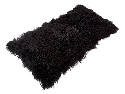 Reissner Lammfelle Tibet Lammfell Auflage TP1 60x120cm Farbe schwarz JAY37 TP1 von Reissner Lammfelle