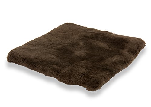 Reissner Lammfelle SIKI-VF Schaffell Sitzkissen Vollfell Qualität (Rollstuhlauflage Katzenbett) VF 40x40cm braun von Reissner Lammfelle