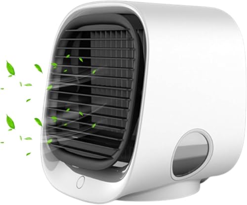 Frostyfuse Air Conditioner Fan, Frostyfuse Mini Usb Portable Air Conditioner Fan, Silent Air Freshening Fan (Weiß) von Reiteag