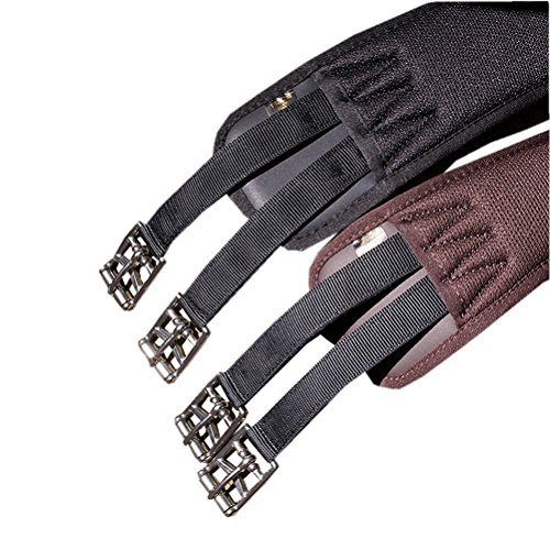 Sattelgurt Butterfly Länge: 150 cm Langgurt Anti-Rutsch RAINER atmungsaktiv Memofoam weich gepolstert schwarz Saddle Girth anti-sliding - breathable Sangle antidérapage respirante von Reitsport Amesbichler