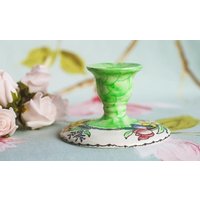 Hübscher Grüner Kerzenständer Von Malingware von ReiverVintage