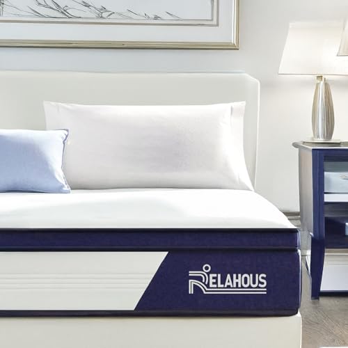 Relahous Matratze 7-Zonen, 180x200 Matratzen Memory Foam, Höhe 23 cm Hybridmatratze, Matratzen Härtegrad H3, Federkernmatratze Ergonomisches Design | Weich und Bequem Relahous Matratze 7-Zonen, 180x200 Matratzen Memory Foam, Höhe 23 cm Hybridmatratze, Matratzen Härtegrad H3, Federkernmatratze Ergonomisches Design | Weich und Bequem von Relahous