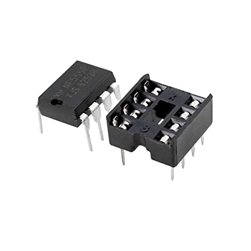 10 x NE555 555 DIP-8 IC-Timer + 10 x 8-polige DIP-Buchsen (NE555 + 8-polig) von Reland Sun
