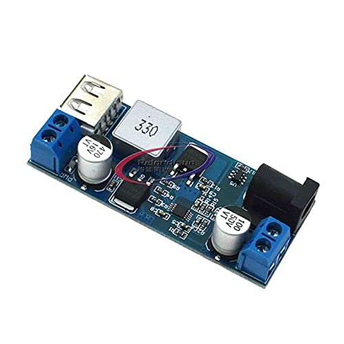 DC 6 V 9 V 12 V 24 V auf DC 5 V 5 A Buck-Konverter-Modul, 9–36 V Step Down auf USB 5 V Transformator, Dual-Ausgangsspannungsregler von Reland Sun