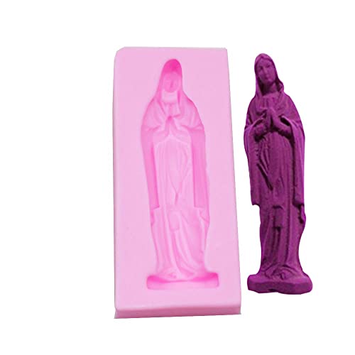 Reland Sun Niedliche Jungfrau Maria lustige Madonna DIY 3D Silikonform Eisblock Süßigkeiten Fondant Werkzeug von Reland Sun