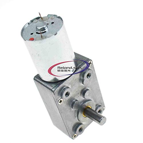 Reland Sun 1 x 4632–370 rechtwinkliger Schneckengetriebemotor mit selbstverriegelndem 12 V 1 U/min 2 U/min 3 U/min 5 U/min 50 U/min 100 U/min 200 U/min langsamer Motor Schneckenmotor (2 U/min). von Reland Sun