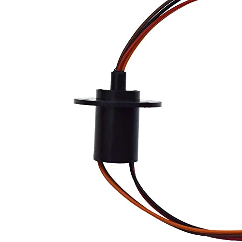 Reland Sun 2/4/6/8/12 Drähte 2A 5A 10A 15A 20A 30A Schleifring Kollektorring Drehbarer elektrischer Kontakt Elektrischer Schleifring (4-Wege, 5A) von Reland Sun