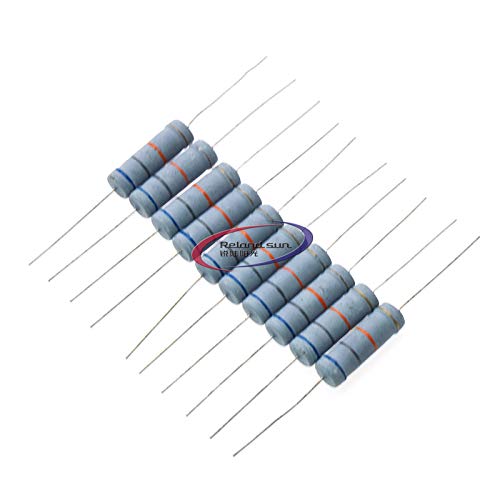 Reland Sun 20 Stück 5 W Metallschichtwiderstände 1R ~ 1M 100R 220R 330R 1K 1.5K 2.2K 3.3K 4.7K 10K 22K 47K 100K 100 220 330 1K5 2K2 3K3 4K7 Ohm (10K) von Reland Sun