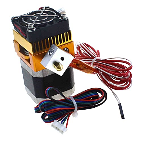 Reland Sun MK8 Extruder, 3D-Drucker-Extruder, Hotend-Kit mit 0,2/0,3/0,4/0,5 mm Düse, Druckkopf für 3D-Drucker, 1,75 mm Filament unterstützt (MK8 Extruder) von Reland Sun