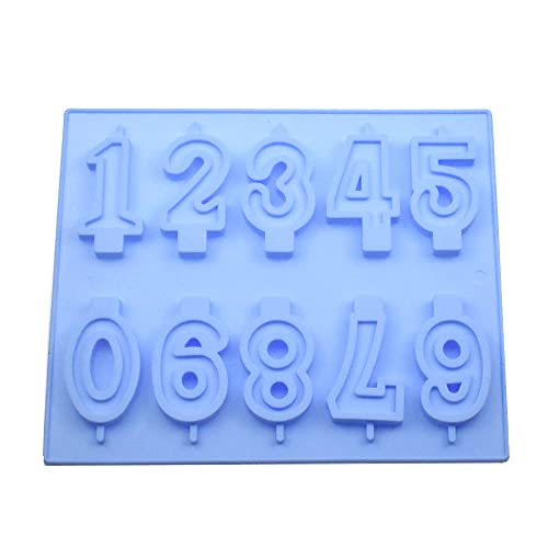 Silicone Lollipop Mold Number Shaped Kitchen Cake Tool Candy Chocolate Moulds DIY Party cake decorating tools von Reland Sun