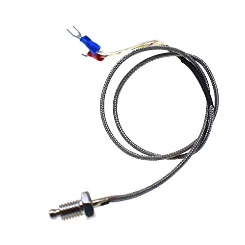 Reland Sun Thermoelement K-Typ, M6 Schraube Feingewinde Typ K Thermoelement Temperaturfühler Draht (1 m) von Reland Sun