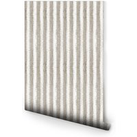Sand Vertikal Streifen Tapete von RelativityTextiles