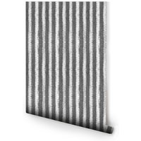 Stein Grau Vertikal Streifen Tapete Stein Grau Vertikal Streifen Tapete von RelativityTextiles