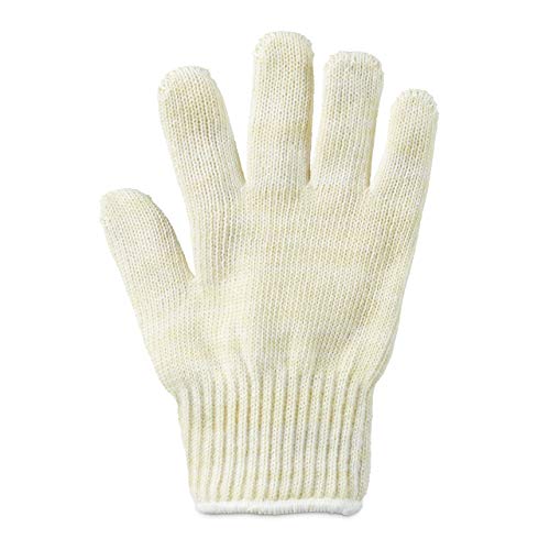 1 x Ofenhandschuh, hitzebeständig bis 250 °C, Aramid, Universalgröße, Handschuh für Grill, Ofen, Kamin, beige von Relaxdays