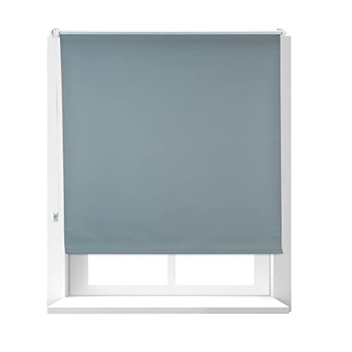 Relaxdays, grau Verdunkelungsrollo, Hitzeschutz, Thermo Rollo Klemmfix, blickdicht, Seitenzugrollo 120x165, Stoff 116 cm, Aluminiumrohr, 120x160cm von Relaxdays