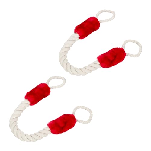 Relaxdays 10 x Türkordel, Türstopper Klinke, 60 cm lang, Klemmschutz für Kinder & Tiere, Tür Seil maritim, Zufallschutz, Creme/rot Relaxdays 10 x Türkordel, Türstopper Klinke, 60 cm lang, Klemmschutz für Kinder & Tiere, Tür Seil maritim, Zufallschutz, Creme/rot von Relaxdays