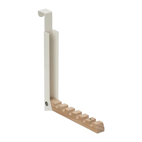 Relaxdays 2 x Klapphaken, zum Einhängen, Türgarderobe für je 6 Kleiderbügel, Metall und Holz, Haken für 2 cm Türfalz, Creme Relaxdays 2 x Klapphaken, zum Einhängen, Türgarderobe für je 6 Kleiderbügel, Metall und Holz, Haken für 2 cm Türfalz, Creme von Relaxdays