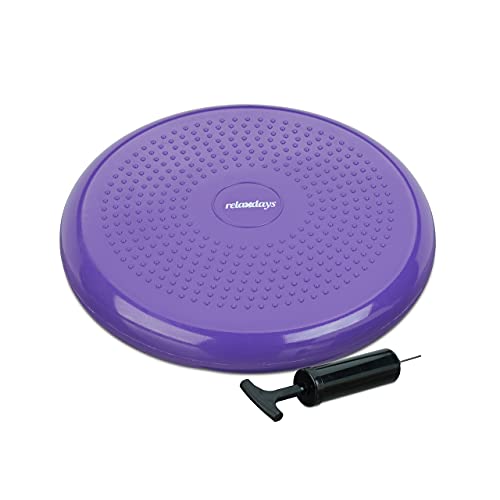Relaxdays 3 x Balance Kissen, 140 kg Maximalgewicht, Balance Pad mit Luftpumpe, Ballsitzkissen mit Noppen, Fitness Kissen, lila Relaxdays 3 x Balance Kissen, 140 kg Maximalgewicht, Balance Pad mit Luftpumpe, Ballsitzkissen mit Noppen, Fitness Kissen, lila von Relaxdays
