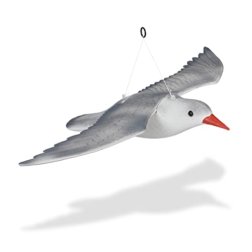 Relaxdays 8 x Vogelschreck Möwe, fliegend, zum Aufhängen, Dekofigur, Taubenschreck für Garten, Balkon, Terrasse, weiß/grau Relaxdays 8 x Vogelschreck Möwe, fliegend, zum Aufhängen, Dekofigur, Taubenschreck für Garten, Balkon, Terrasse, weiß/grau von Relaxdays