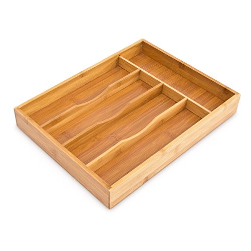 Relaxdays Besteckkasten HxBxT: ca. 4,5 x 25,5 x 34 cm Besteckbox aus Bambus Besteckeinteiler für die Schublade mit 5 Fächern als Besteckeinsatz und Schubladenorganizer Besteckeinlage aus Holz, natur Relaxdays Besteckkasten HxBxT: ca. 4,5 x 25,5 x 34 cm Besteckbox aus Bambus Besteckeinteiler für die Schublade mit 5 Fächern als Besteckeinsatz und Schubladenorganizer Besteckeinlage aus Holz, natur von Relaxdays
