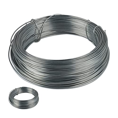 Relaxdays Bindedraht, 2er Set, 1mm Ø, 50m Länge, verzinkt, dünn, Gartenarbeit & Basteln, rostfreier Draht, Stahl, silber Relaxdays Bindedraht, 2er Set, 1mm Ø, 50m Länge, verzinkt, dünn, Gartenarbeit & Basteln, rostfreier Draht, Stahl, silber von Relaxdays