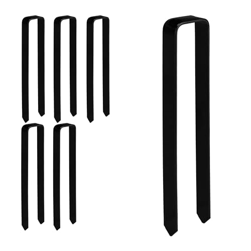 Relaxdays Bodenanker, 6er Set, Rosenbogen Befestigung, Stahl, HxBxT: 30 x 6 x 2,5 cm, U-Form, stabile Erdanker, schwarz Relaxdays Bodenanker, 6er Set, Rosenbogen Befestigung, Stahl, HxBxT: 30 x 6 x 2,5 cm, U-Form, stabile Erdanker, schwarz von Relaxdays