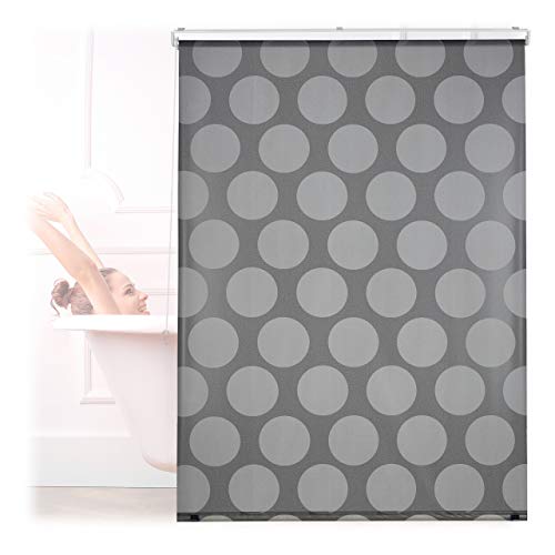 Relaxdays Duschrollo, 120x240 cm, Seilzugrollo für Dusche & Badewanne, Badrollo wasserabweisend, Decke & Fenster, grau Relaxdays Duschrollo, 120x240 cm, Seilzugrollo für Dusche & Badewanne, Badrollo wasserabweisend, Decke & Fenster, grau von Relaxdays