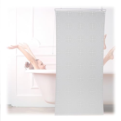 Relaxdays Duschrollo, semitransparenter Badvorhang, Badewanne u. Dusche, 120x240cm, wasserabweisend, Deckenmontage, weiß Relaxdays Duschrollo, semitransparenter Badvorhang, Badewanne u. Dusche, 120x240cm, wasserabweisend, Deckenmontage, weiß von Relaxdays