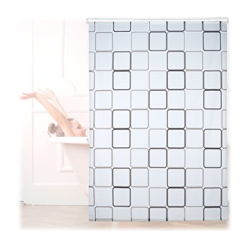 Relaxdays Duschrollo Square, wasserabweisend, Retro Badrollo Wanne u. Dusche, Deckenmontage, 160x240cm, semitransparent Relaxdays Duschrollo Square, wasserabweisend, Retro Badrollo Wanne u. Dusche, Deckenmontage, 160x240cm, semitransparent von Relaxdays