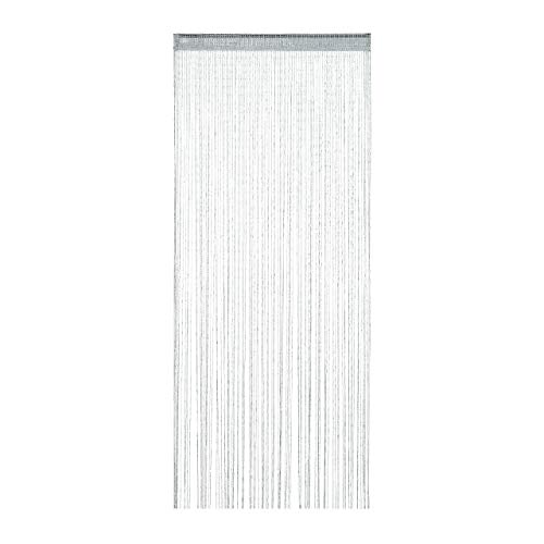 Relaxdays Fadenvorhang Glitzer, 90x245 cm, kürzbar, Tunneldurchzug, für Türen & Fenster, waschbar, Fadengardine, Silber Relaxdays Fadenvorhang Glitzer, 90x245 cm, kürzbar, Tunneldurchzug, für Türen & Fenster, waschbar, Fadengardine, Silber von Relaxdays