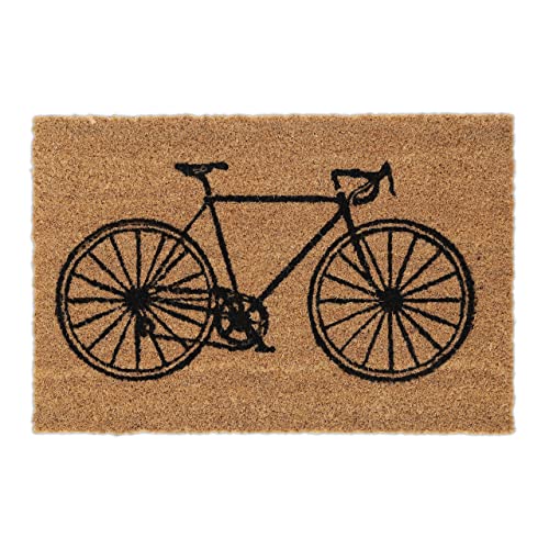 Relaxdays Fußmatte, aus Kokosfaser, Fahrrad-Motiv, innen & außen, Rutschfester Fußabtreter, 60 x 40 cm, Natur/schwarz Relaxdays Fußmatte, aus Kokosfaser, Fahrrad-Motiv, innen & außen, Rutschfester Fußabtreter, 60 x 40 cm, Natur/schwarz von Relaxdays