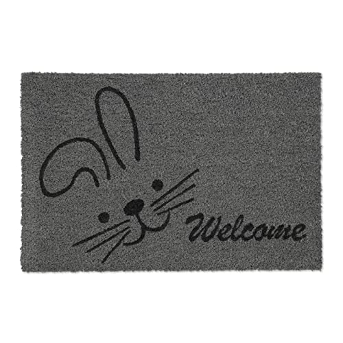 Relaxdays Fußmatte Kokos, Welcome, Hasen-Motiv, Türvorleger innen & außen, Türabtreter 40x60 cm, Türmatte, grau/schwarz Relaxdays Fußmatte Kokos, Welcome, Hasen-Motiv, Türvorleger innen & außen, Türabtreter 40x60 cm, Türmatte, grau/schwarz von Relaxdays