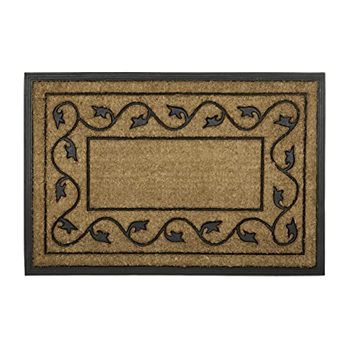 Relaxdays Fußmatte groß aus natürlichem Kokos und rutschfestem PVC Gummi als Fußabtreter für Innen & Außen mit dekorativem Muster als umweltfreundliche Kokosmatte rechteckig HBT 2 x 90 x 60 cm, natur Relaxdays Fußmatte groß aus natürlichem Kokos und rutschfestem PVC Gummi als Fußabtreter für Innen & Außen mit dekorativem Muster als umweltfreundliche Kokosmatte rechteckig HBT 2 x 90 x 60 cm, natur von Relaxdays