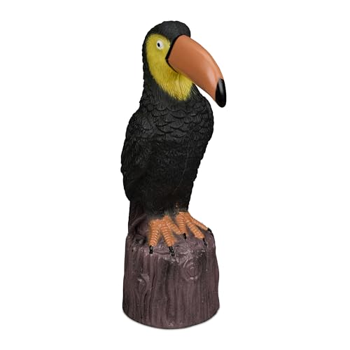 Relaxdays Gartenfigur Vogel, HBT: 35 x 10 x 19 cm, zum Hinstellen, Kunststoff, wetterfeste Gartendeko, schwarz/braun Relaxdays Gartenfigur Vogel, HBT: 35 x 10 x 19 cm, zum Hinstellen, Kunststoff, wetterfeste Gartendeko, schwarz/braun von Relaxdays