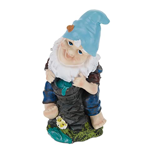 Relaxdays Gartenzwerg mit Tragekorb, wetterfest, frostsicher, HxBxT: 24 x 11 x 10 cm, Garten Wichtel, Kunststein, bunt Relaxdays Gartenzwerg mit Tragekorb, wetterfest, frostsicher, HxBxT: 24 x 11 x 10 cm, Garten Wichtel, Kunststein, bunt von Relaxdays