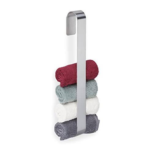 Relaxdays Handtuchhalter, selbstklebend, 430er Edelstahl, Bad, Küche, Handtuchstange ohne Bohren, HBT 45x4x6 cm, silber von Relaxdays