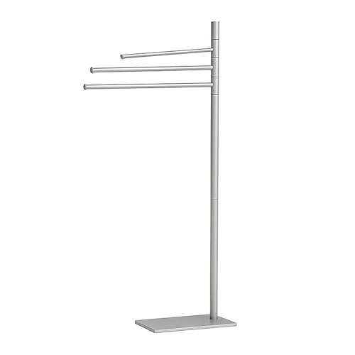 Relaxdays Handtuchständer, 3-armig, freistehend, HxBxT: 83x34x14cm, Edelstahl, Handtuchhalter ohne Bohren, Silber Relaxdays Handtuchständer, 3-armig, freistehend, HxBxT: 83x34x14cm, Edelstahl, Handtuchhalter ohne Bohren, Silber von Relaxdays