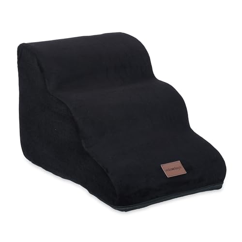 Relaxdays Haustiertreppe 3 Stufen, Hunde & Katzen, HxBxT: 33 x 36,5 x 52 cm, weiche Hundetreppe, Bett, Couch, schwarz Relaxdays Haustiertreppe 3 Stufen, Hunde & Katzen, HxBxT: 33 x 36,5 x 52 cm, weiche Hundetreppe, Bett, Couch, schwarz von Relaxdays