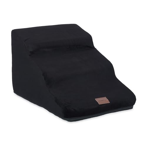 Relaxdays Hundetreppe 3 Stufen, für Hunde & Katzen, HBT: 33 x 41 x 54 cm, weiche Haustiertreppe, Bett und Couch, schwarz Relaxdays Hundetreppe 3 Stufen, für Hunde & Katzen, HBT: 33 x 41 x 54 cm, weiche Haustiertreppe, Bett und Couch, schwarz von Relaxdays
