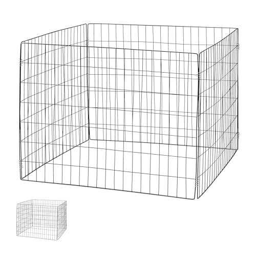 Relaxdays Komposter Metall, 2er Set, Biokomposter Garten, HBT: 70 x 90 x 90 cm, 560 Liter, Drahtkomposter Stahl, schwarz von Relaxdays