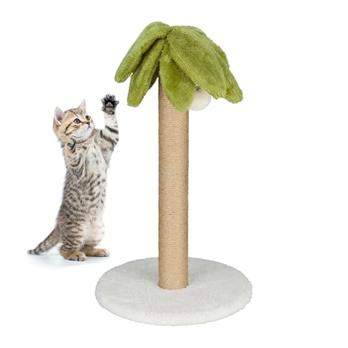 Relaxdays Kratzsäule für Katzen, Palme, HxD: 54x31 cm, Kratzstamm mit Bommel, Leinen-Seil, interaktiver Kratzbaum, bunt Relaxdays Kratzsäule für Katzen, Palme, HxD: 54x31 cm, Kratzstamm mit Bommel, Leinen-Seil, interaktiver Kratzbaum, bunt von Relaxdays