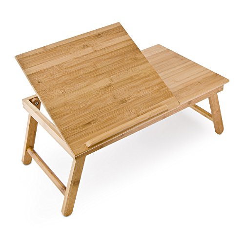 Relaxdays Laptoptisch aus Bambus HBT: 24 x 55 x 33 cm Beistelltisch mit praktischem Fach für Stifte oder Notizen verstellbarer Computertisch als Knietisch und Betttisch Notebooktisch aus Holz, natur Relaxdays Laptoptisch aus Bambus HBT: 24 x 55 x 33 cm Beistelltisch mit praktischem Fach für Stifte oder Notizen verstellbarer Computertisch als Knietisch und Betttisch Notebooktisch aus Holz, natur von Relaxdays