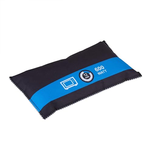 Relaxdays Luftentfeuchter Auto, 1000 g, wiederverwendbar, Autoentfeuchter, Anti Beschlag, Trockenkissen, schwarz/blau von Relaxdays