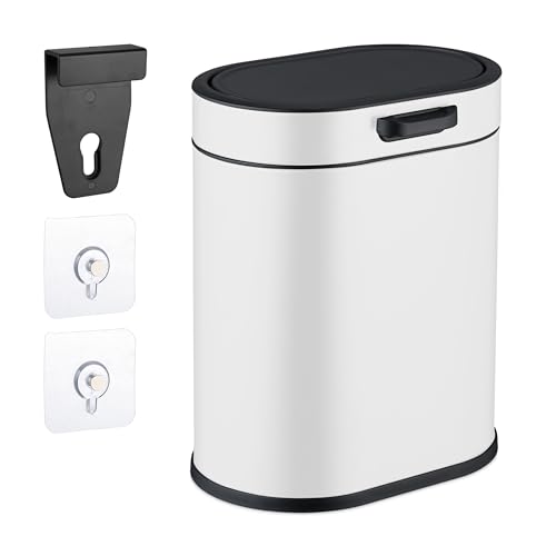 Relaxdays Mülleimer Wandmontage, 5 Liter, Einhängen oder Kleben, Inneneimer, Küchenabfalleimer, Badmülleimer, weiß Relaxdays Mülleimer Wandmontage, 5 Liter, Einhängen oder Kleben, Inneneimer, Küchenabfalleimer, Badmülleimer, weiß von Relaxdays